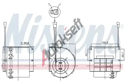 NISSENS Vnitn ventiltor NIS 87613, 87613