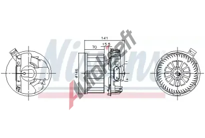 NISSENS Vnitn ventiltor NIS 87619, 87619