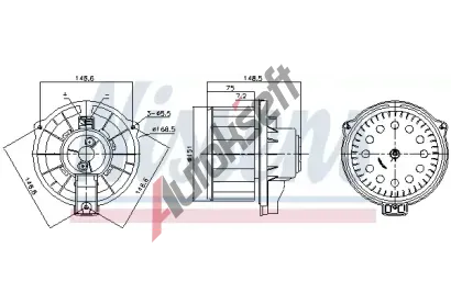 NISSENS Vnitn ventiltor NIS 87620, 87620