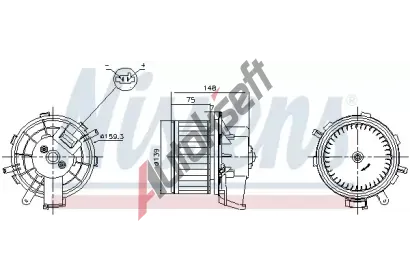NISSENS Vnitn ventiltor NIS 87622, 87622