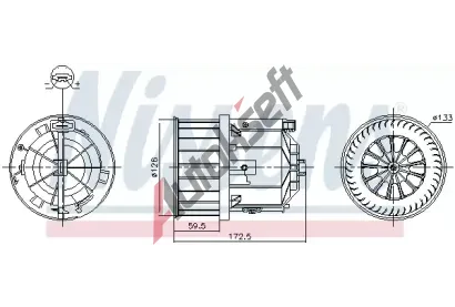 NISSENS Vnitn ventiltor NIS 87632, 87632