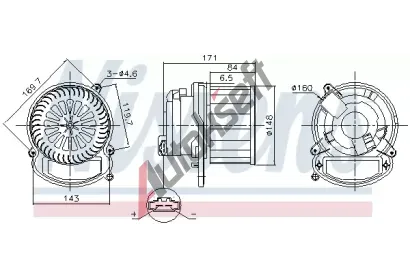 NISSENS Vnitn ventiltor NIS 87635, 87635