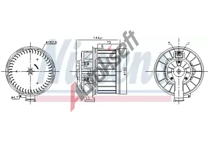 NISSENS Vnitn ventiltor NIS 87646, 87646