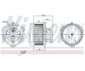 NISSENS Vnitn ventiltor NIS 87650, 87650