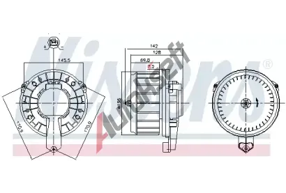 NISSENS Vnitn ventiltor NIS 87670, 87670