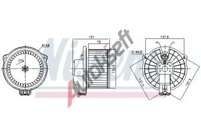 NISSENS Vnitn ventiltor NIS 87717, 87717