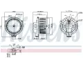 NISSENS Vnitn ventiltor NIS 87845, 87845