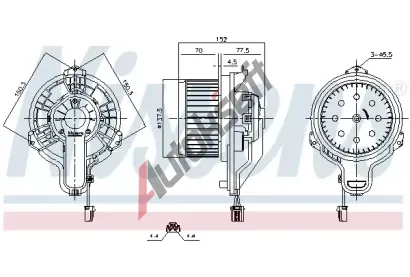 NISSENS Vnitn ventiltor NIS 87867, 87867