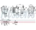 NISSENS Kompresor klimatizace NIS 890006, 890006