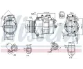 Kompresor klimatizace NISSENS ‐ NIS 890012