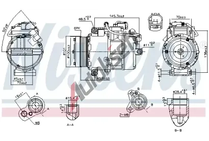 NISSENS Kompresor klimatizace ** FIRST FIT ** NIS 890012, 890012