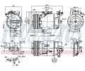NISSENS Kompresor klimatizace NIS 890015, 890015