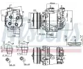 NISSENS Kompresor klimatizace NIS 890035, 890035