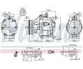 NISSENS Kompresor klimatizace NIS 890036, 890036