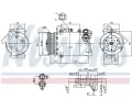 NISSENS Kompresor klimatizace NIS 890040, 890040
