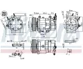 NISSENS Kompresor klimatizace NIS 890041, 890041