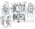 NISSENS Kompresor klimatizace NIS 890044, 890044