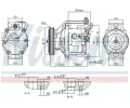 NISSENS Kompresor klimatizace NIS 890047, 890047