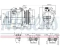 NISSENS Kompresor klimatizace NIS 890049, 890049