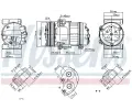 NISSENS Kompresor klimatizace NIS 890055, 890055