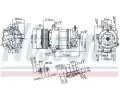 NISSENS Kompresor klimatizace NIS 890056, 890056