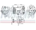 NISSENS Kompresor klimatizace NIS 890058, 890058