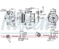 NISSENS Kompresor klimatizace NIS 890062, 890062