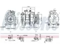 NISSENS Kompresor klimatizace NIS 890072, 890072