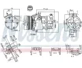 NISSENS Kompresor klimatizace NIS 890074, 890074