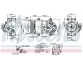 NISSENS Kompresor klimatizace NIS 890078, 890078
