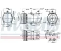 NISSENS Kompresor klimatizace NIS 890081, 890081