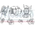 NISSENS Kompresor klimatizace NIS 890090, 890090