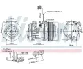 NISSENS Kompresor klimatizace NIS 890093, 890093