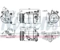 NISSENS Kompresor klimatizace NIS 890099, 890099