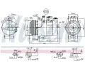 NISSENS Kompresor klimatizace NIS 890115, 890115
