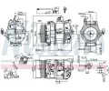 NISSENS Kompresor klimatizace NIS 890117, 890117