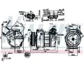 NISSENS Kompresor klimatizace NIS 890123, 890123