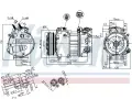 NISSENS Kompresor klimatizace NIS 890124, 890124