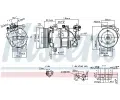 NISSENS Kompresor klimatizace NIS 890126, 890126