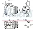 NISSENS Kompresor klimatizace NIS 890128, 890128