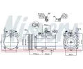 NISSENS Kompresor klimatizace NIS 890130, 890130