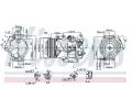 NISSENS Kompresor klimatizace NIS 890141, 890141