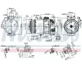NISSENS Kompresor klimatizace NIS 890144, 890144