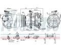 NISSENS Kompresor klimatizace NIS 890145, 890145