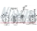 NISSENS Kompresor klimatizace NIS 890152, 890152