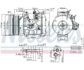 NISSENS Kompresor klimatizace NIS 890153, 890153