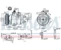 NISSENS Kompresor klimatizace NIS 890162, 890162