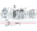NISSENS Kompresor klimatizace NIS 890166, 890166