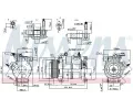 NISSENS Kompresor klimatizace NIS 890169, 890169
