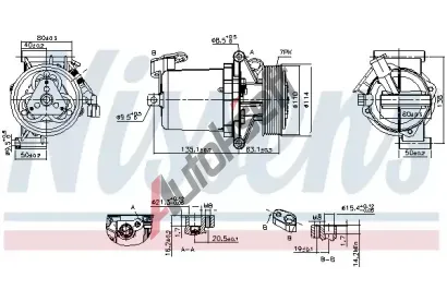 NISSENS Kompresor klimatizace ** FIRST FIT ** NIS 890172, 890172